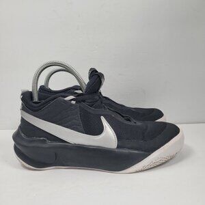 Nike Hustle D 10 Youth Basketball Sneakers Black & Silver CW6735-004 US Size 6Y